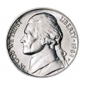 Nickel fünf Cent 1989 USA, Minze P