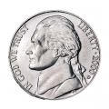 Nickel fünf Cent 2000 USA, Minze D