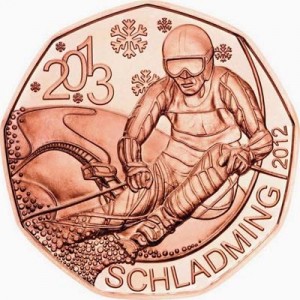 5 евро 2012 Австрия Чемпионат мира по горнолыжному спорту в Шладминге цена, стоимость