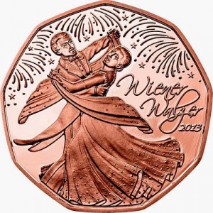 5 евро 2013 Австрия Венский вальс цена, стоимость