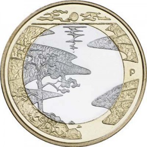 5 евро 2013, Финляндия, Северная природа. Лето цена, стоимость