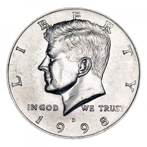50 центов 1998 США Кеннеди двор D цена, стоимость