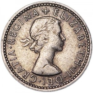 6 пенсов 1961 Великобритания цена, стоимость