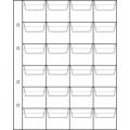 Sheet for 24 coins, size OPTIMA, cell 45x40mm