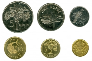 Ein Satz von Münzen 2004-2010 Seychellen, 6 Münzen Preis, Komposition, Durchmesser, Dicke, Auflage, Gleichachsigkeit, Video, Authentizitat, Gewicht, Beschreibung