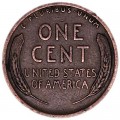 1 cent 1909 Wheat ears USA, P, from circulation