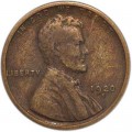 1 цент 1920 США Пшеничный, S, из обращения