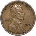 1 cent 1921 Wheat ears US, P, from circulation