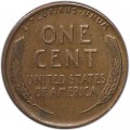 1 cent 1929 Wheat ears USA, D, from circulation