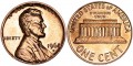 1 цент 1968 США Линкольн D, UNC
