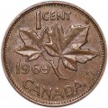 1 цент 1969 Канада, из обращения