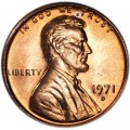 1 цент 1971 США Линкольн, двор D