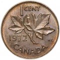 1 cent 1972 Canada, from circulation