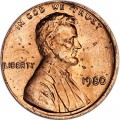 1 cent 1980 P USA, UNC