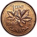 1 цент 1989 Канада, из обращения
