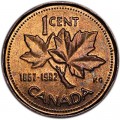 1 цент 1992 Канада 125 лет Конфедерации, из обращения