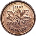 1 цент 1999 Канада, из обращения