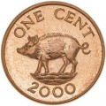 1 Cent 2000 Bermuda Wildschwein