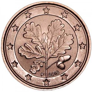 1 cent 2016 Germany F UNC price, composition, diameter, thickness, mintage, orientation, video, authenticity, weight, Description