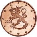 1 цент 2003 Финляндия, UNC