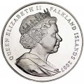 1 Krone 2007 Die Falkland-Inseln Robert Stephenson Smyth Baden-Powell