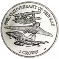 1 crown 2008 Falkland islands 90 anniversary of the RAF