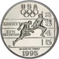 1 доллар 1995 США XXVI Олимпиада Легкая атлетика, серебро proof