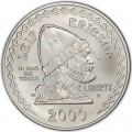 1 доллар 2000 США Лиф Эриксон, серебро UNC