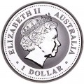 1 dollar 2004 Australia Year of the monkey, silver