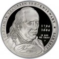 1 dollar 2006 Benjamin Franklin Founding Father, silver proof