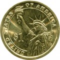1 dollar 2009 USA, 11 president James K. Polk colored