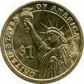 1 доллар 2010 США, 14 президент Франклин Пирс цветной