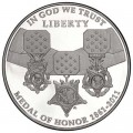 1 доллар 2011 США Медаль за отвагу, серебро proof
