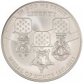 1 доллар 2011 США Медаль за отвагу, серебро UNC
