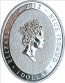 1 доллар 2012 Остров Ниуэ, Год дракона,, серебро