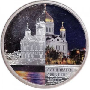 1 dollar 2012 Tuvalu, Cathedral of Christ the Saviour price, composition, diameter, thickness, mintage, orientation, video, authenticity, weight, Description