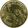 1 dollar 2012 USA, 23 President Benjamin Harrison colored