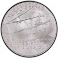 1 доллар 2012 США Звездный флаг,  UNC, серебро