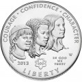 1 доллар 2013 США Девочки скауты, серебро UNC