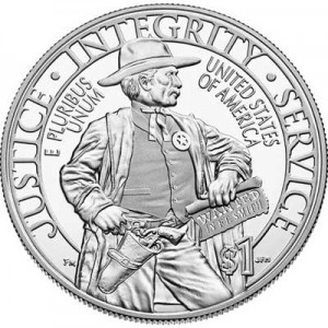 1 доллар 2015 США Служба маршалов,  Proof, серебро