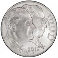 1 dollar 2015 USA March of Dimes,  UNC, silver