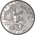 1 доллар 2016 США, Марк Твен, серебро Proof