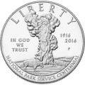 1 доллар 2016 США, Служба национальных парков, серебро Proof