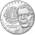 1 dollar 2017 USA Lions Clubs International Centennial Proof Silver Dollar