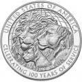 1 Dollar 2017 US Lions Clubs International PROOF Silver Dollar, silber