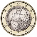 1 евро 2017 Сан-Марино, новый дизайн UNC