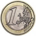 1 евро 2017 Сан-Марино, новый дизайн UNC