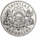 1 lat 2007 Latvia, fastener in the form of an owl