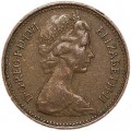 1 новый пенни 1971 Великобритания, из обращения