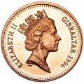 1 penny 1996 Gibraltar Partridge